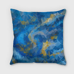 Подушка квадратная Blue style, цвет: 3D-принт