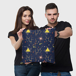 Подушка квадратная Созвездия, цвет: 3D-принт — фото 2
