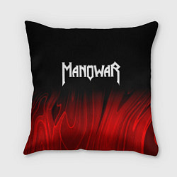 Подушка квадратная Manowar red plasma