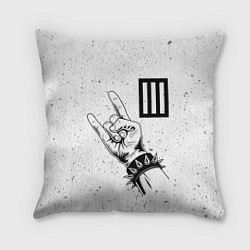 Подушка квадратная Paramore и рок символ, цвет: 3D-принт