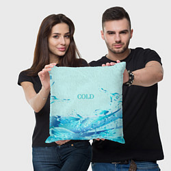 Подушка квадратная Cold, цвет: 3D-принт — фото 2