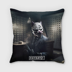 Подушка квадратная Payday3 bulldog