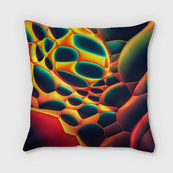 Подушка квадратная Лавовые пузыри, цвет: 3D-принт