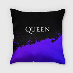 Подушка квадратная Queen purple grunge