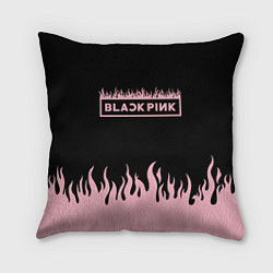 Подушка квадратная Blackpink - flames, цвет: 3D-принт