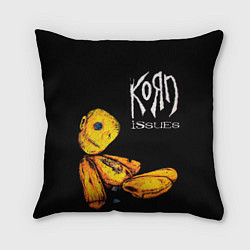 Подушка квадратная Korn - issues, цвет: 3D-принт