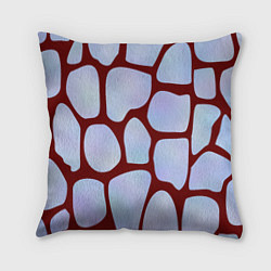 Подушка квадратная Клеточная ткань, цвет: 3D-принт