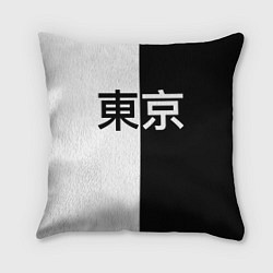 Подушка квадратная Tokyo - Иероглифы, цвет: 3D-принт