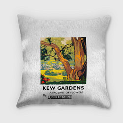Подушка квадратная Кью Гарден Лондон, цвет: 3D-принт