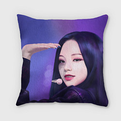 Подушка квадратная Ю Джи Мин - Aespa, цвет: 3D-принт
