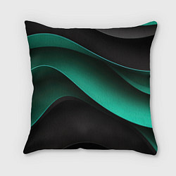 Подушка квадратная Абстрактная зеленая текстура, цвет: 3D-принт