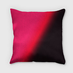 Подушка квадратная Градиент ярко-розовый, цвет: 3D-принт