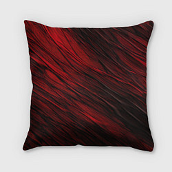 Подушка квадратная Black red texture, цвет: 3D-принт