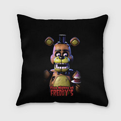 Подушка квадратная Five Nights at Freddy, цвет: 3D-принт