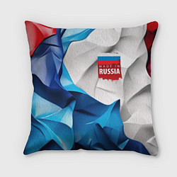 Подушка квадратная Made in Russia, цвет: 3D-принт