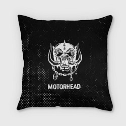 Подушка квадратная Motorhead glitch на темном фоне, цвет: 3D-принт