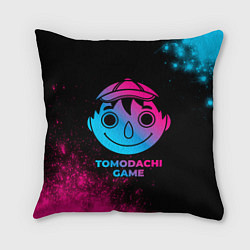 Подушка квадратная Tomodachi Game - neon gradient, цвет: 3D-принт