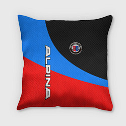 Подушка квадратная Alpina - classic colors, цвет: 3D-принт