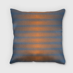 Подушка квадратная Полосатый закат градиент, цвет: 3D-принт
