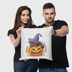 Подушка квадратная ХэллоуиН для праздника, цвет: 3D-принт — фото 2