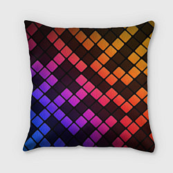 Подушка квадратная Цветной тетрис, цвет: 3D-принт