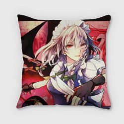 Подушка квадратная Touhou Project Сакуя Izayoi, цвет: 3D-принт