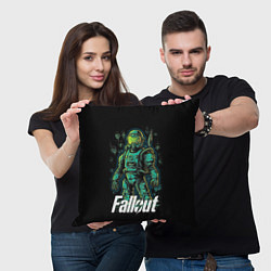 Подушка квадратная Fallout poster style, цвет: 3D-принт — фото 2