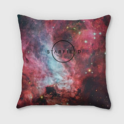 Подушка квадратная Starfield лого космос, цвет: 3D-принт