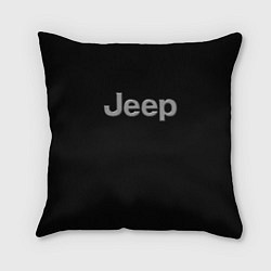 Подушка квадратная Jeep silver, цвет: 3D-принт