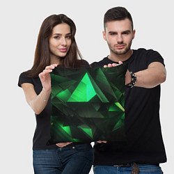 Подушка квадратная Геометрические фигуры, цвет: 3D-принт — фото 2