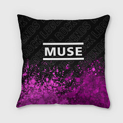 Подушка квадратная Muse rock legends посередине, цвет: 3D-принт