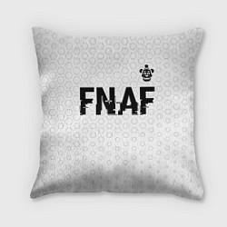 Подушка квадратная FNAF glitch на светлом фоне посередине, цвет: 3D-принт