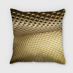 Подушка квадратная Золотая сетка абстракция, цвет: 3D-принт