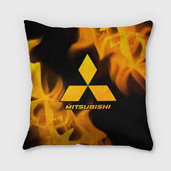 Подушка квадратная Mitsubishi - gold gradient, цвет: 3D-принт