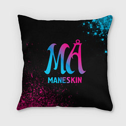Подушка квадратная Maneskin - neon gradient, цвет: 3D-принт