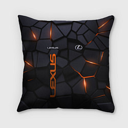 Подушка квадратная Lexus - плиты с эффектом свечения, цвет: 3D-принт