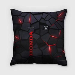 Подушка квадратная Honda - плиты с эффектом свечения, цвет: 3D-принт