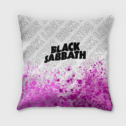 Подушка квадратная Black Sabbath rock legends посередине, цвет: 3D-принт