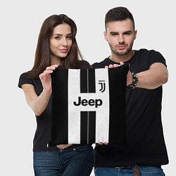 Подушка квадратная Juventus collection, цвет: 3D-принт — фото 2