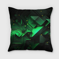 Подушка квадратная Визуальные иллюзии в геометрии, цвет: 3D-принт
