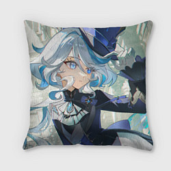 Подушка квадратная Genshin Impact Furina Hat, цвет: 3D-принт