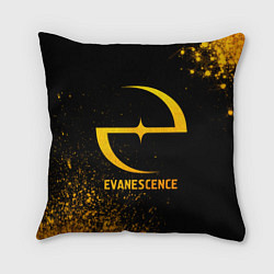 Подушка квадратная Evanescence - gold gradient, цвет: 3D-принт