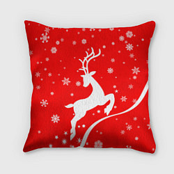 Подушка квадратная Christmas deer, цвет: 3D-принт