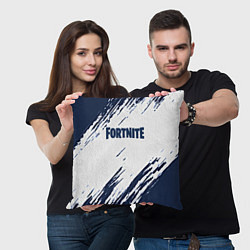 Подушка квадратная Fortnite краски, цвет: 3D-принт — фото 2