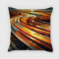 Подушка квадратная Абстрактная дорога, цвет: 3D-принт