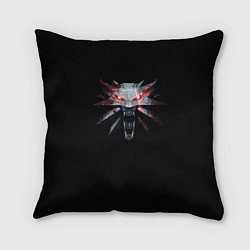 Подушка квадратная The Witcher logo game, цвет: 3D-принт