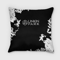 Подушка квадратная Linkin Park рок бенд, цвет: 3D-принт