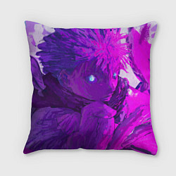 Подушка квадратная Годжо произносит заклинание, цвет: 3D-принт