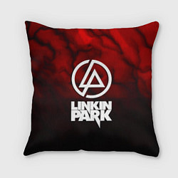 Подушка квадратная Linkin park strom честер, цвет: 3D-принт