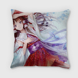 Подушка квадратная Touhou Project Рейму Cute Flower, цвет: 3D-принт